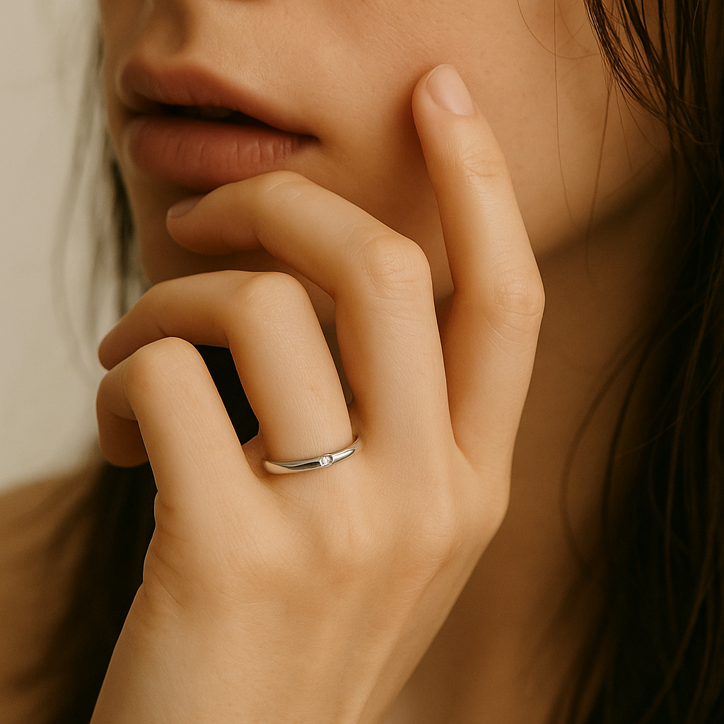 CHENYUN Silver Diamond Ring