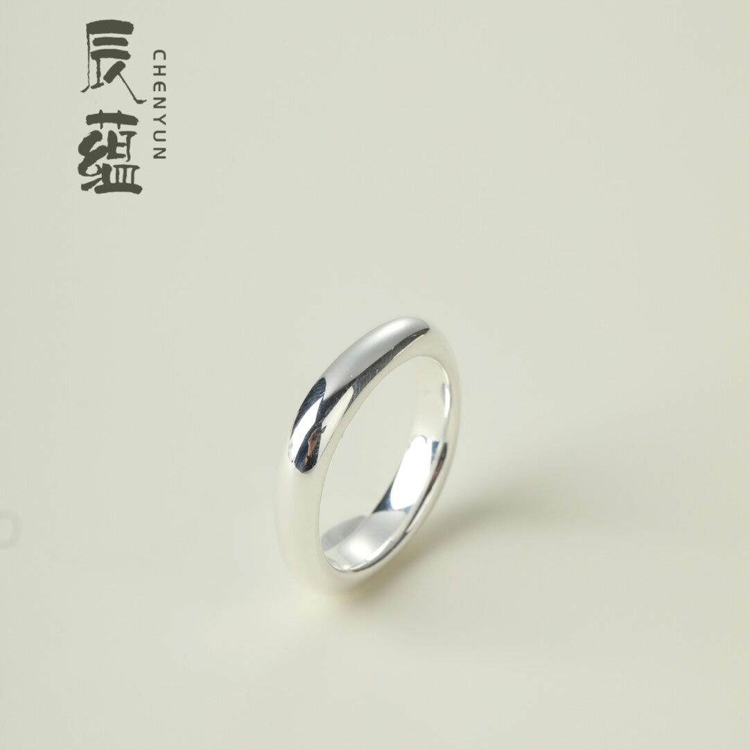 CHENYUN Rounded Silver Band